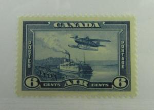 1942 Canada SC #C6 Mackenzie River Air Training  MH VF stamp