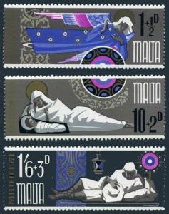 Malta B7-B9,B9a,MNH.Michel 433-435,Bl.1. Christmas 1971.Angel,Madonna-Child