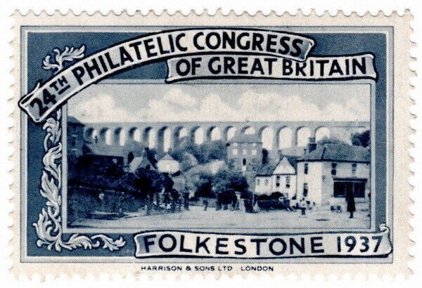 (I.B) Cinderella : 24th Philatelic Congress (Folkestone 1937) Viaduct