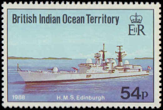 British Indian Ocean Territory #115-118, Complete Set(4), 1991, Ships, Never ...