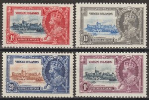 EDSROOM-17291 Virgin Islands 69-72 MNH 1935 George V Silver Jubilee CV$32.50