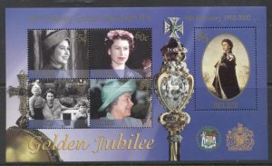 Belize 2002 QEII Golden Jubilee MS MUH