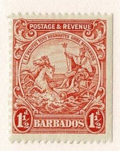 Barbados #168 MH 1-1/2d orange