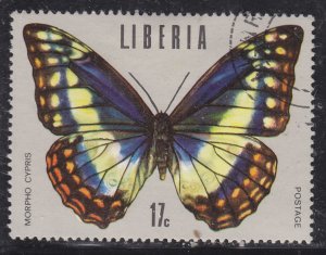 Liberia 686 Tropical Butterflies 1974