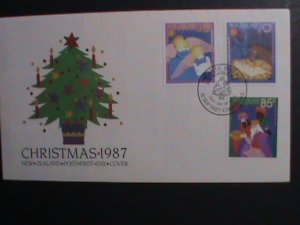 NEW ZEALAND -1987 SC# 880-2  CHRISTMAS CARLOS MINT FDC  WE SHIP TO WORLD WIDE