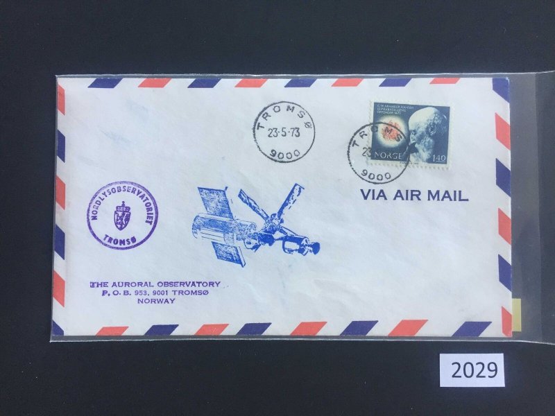 $1 World MNH Stamps (2029) Norway, Auroral Observatory 1973 Cover