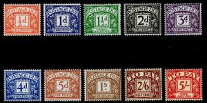 SGD46-D55, COMPLETE SET, LH MINT. Cat £425. WMK EDWARD E2R