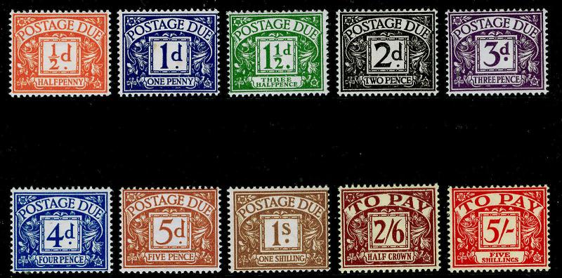 SGD46-D55, COMPLETE SET, LH MINT. Cat £425. WMK EDWARD E2R