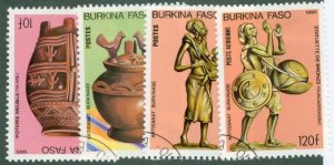 Burkina Faso 739-42 SET OF 4 USED BIN $1.00