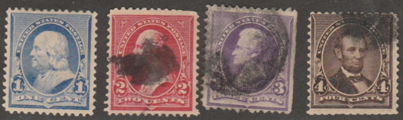 U.S. Scott #219-223 Stamp - Used Single