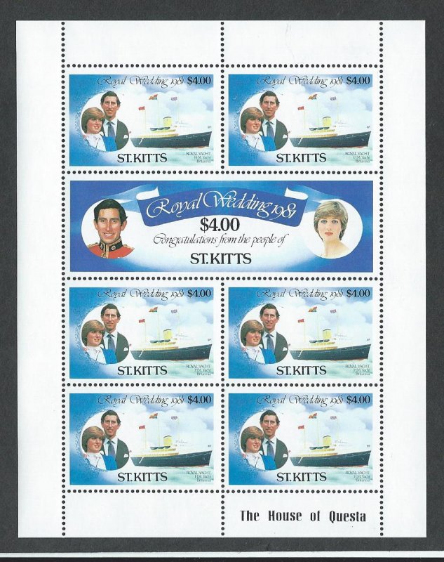 St. Kitts   sheets mnh sc#  75 - 80