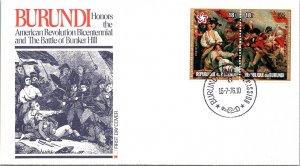 Burundi, Worldwide First Day Cover, Americana