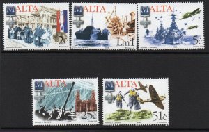 MALTA SG1445/9 2005 60th ANNIV OF END OF SECOND WORLD WAR MNH