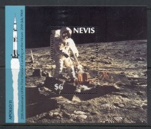 Nevis 1989 Moonlanding 20th Anniversary MS MUH