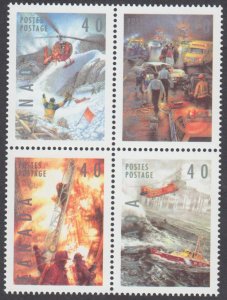 Canada - #1333a Dangerous Occupations Se-Tenant Block of Four - MNH