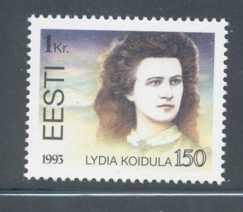 Estonia Sc 263 1994 Lydia Koidula stamp mint NH