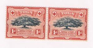 Tonga 40 MNH pair Ovava Tree 1897 (T0109)