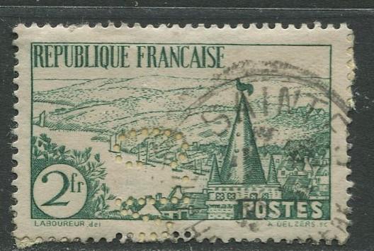 France - Scott 299 - General Issue -1935 - Used -Single 2fr Stamp