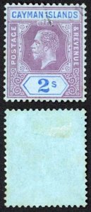 Cayman Is SG49 KGVI 2/- Small part CDS (not enough showing to guarantee)