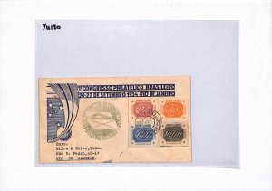 BRAZIL 1934 ILLUSTRATED FDC Congress FULL SET *INCLINADOS* First Day Cover YU180