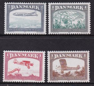 Denmark 696-699 Airplanes MNH VF