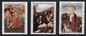 Dahomey (1966) Christmas Paintings #C46-48 VF H