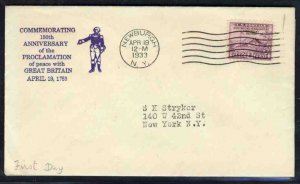 United States First Day Covers #727-8a, 1933 3c Newburgh, Fairway cachet, New...