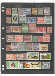 ANTIGUA COLLECTION ON STOCK SHEET MINT/USED