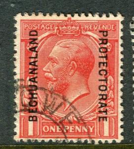 BECHUANALAND; 1913 early GV issue fine used 1d. value