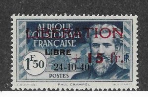 French Equatorial Africa Sc #B13  1Fr 50 + 15Fr NH VF