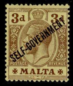 MALTA GV SG108, 3d purple/orange-buff, LH MINT.