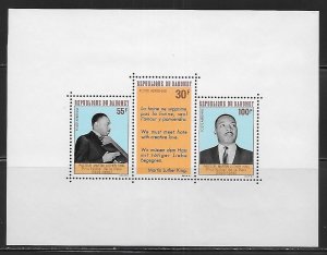 Dahomey C73a Martin Luther King s.s. MNH