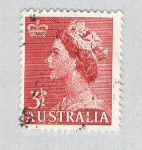 Australia QEII brown 3 and a half 1 (AP132834)