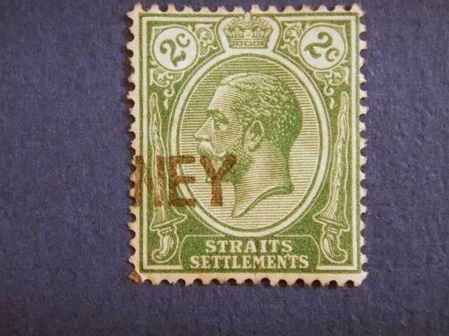 STRAITS SETTLEMENTS, 1921, used 2c. green, King George V