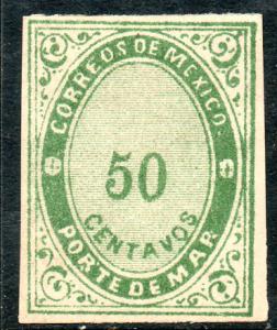 MEXICO JX30, 50c Porte de Mar, Unused. (645)