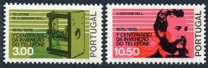 Portugal 1279-1280,MNH.Michel 1307-1308. Telephone-100,1976.Alexander Bell.