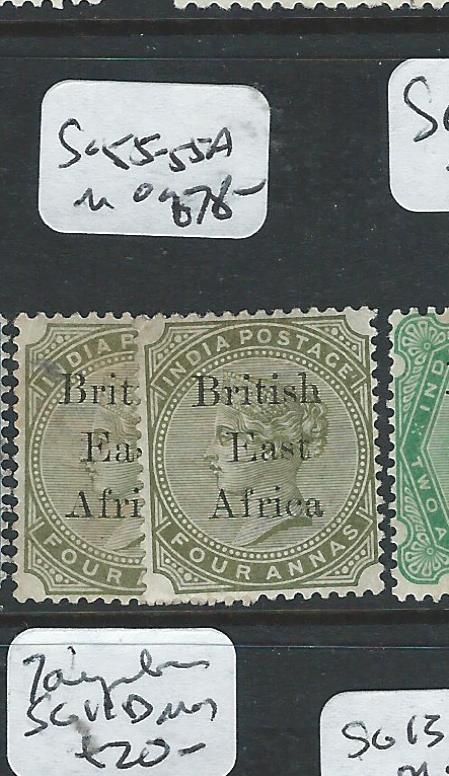 BRITISH EAST AFRICA (P2407B) QV ON INDIA 4A  SG 55-55A   MOG