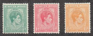 St Kitts-Nevis - 1938 - SC 79-81 - H