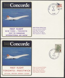 1979 British Airways Concorde Flights to/from Canadian International Airshow