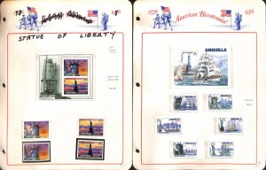 Statue of Liberty Stamp Collection on 54 Pages, Mint NH World Wide Sets