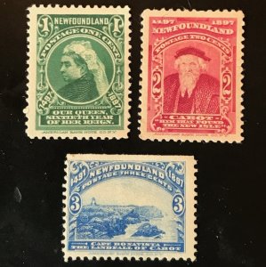 Newfoundland, Scott 61 - 63, Unused, Sold as Set