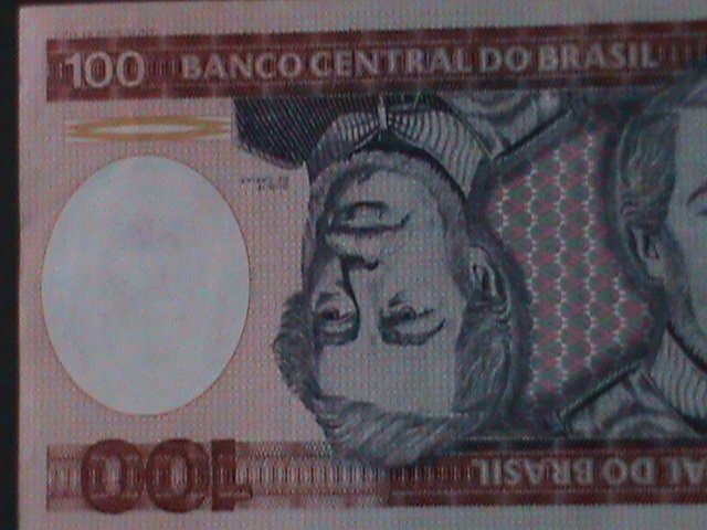 ​BRAZIL-1991-CENTRAL BANK-$100 CURZEIROS UNCIR- VF  WE SHIP TO WORLDWIDE