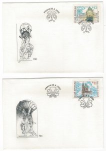 Czech Republic 2000 FDC Stamps Scott 3123-3125 Styles in Architecture Bridge