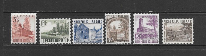 NORFOLK ISLAND #13-18  MNH