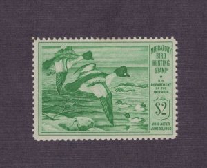 RW16 - Federal Duck Stamp. Single. MH. OG.    #02 RW16a