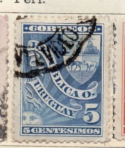 Uruguay 1892 Early Issue Fine Used 5c. 125810