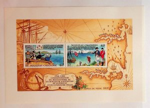 NEW CALEDONIA Sc 583a NH SOUVENIR SHEET OF 1988 - LOCAL HISTORY