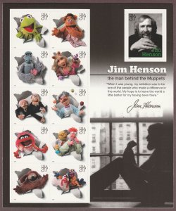 3944 Jim Henson and the Muppets Pane of 11 MNH