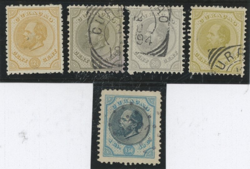Netherlands Antilles (Curacao) #8-12 Used Single (Complete Set)