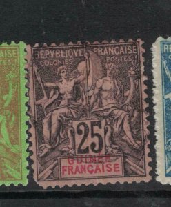 French Guinea SC 10 VFU (2dwy) 